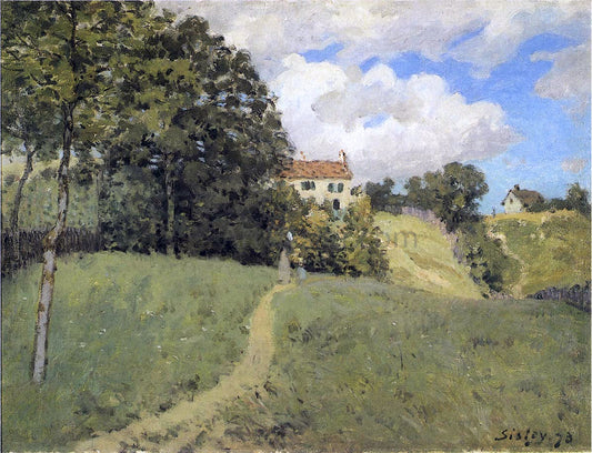  Alfred Sisley Landscape with Houses - Hand Painted Oil Painting