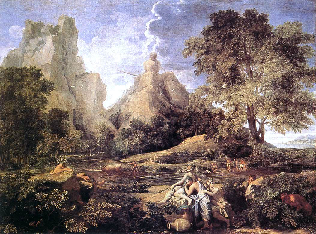  Nicolas Poussin Landscape with Polyphemus - Hand Painted Oil Painting