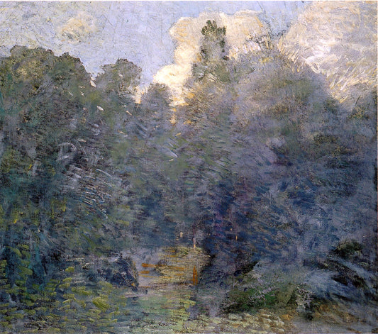 Julian Alden Weir Landscape with Stone Wall, Windham - Hand Painted Oil Painting