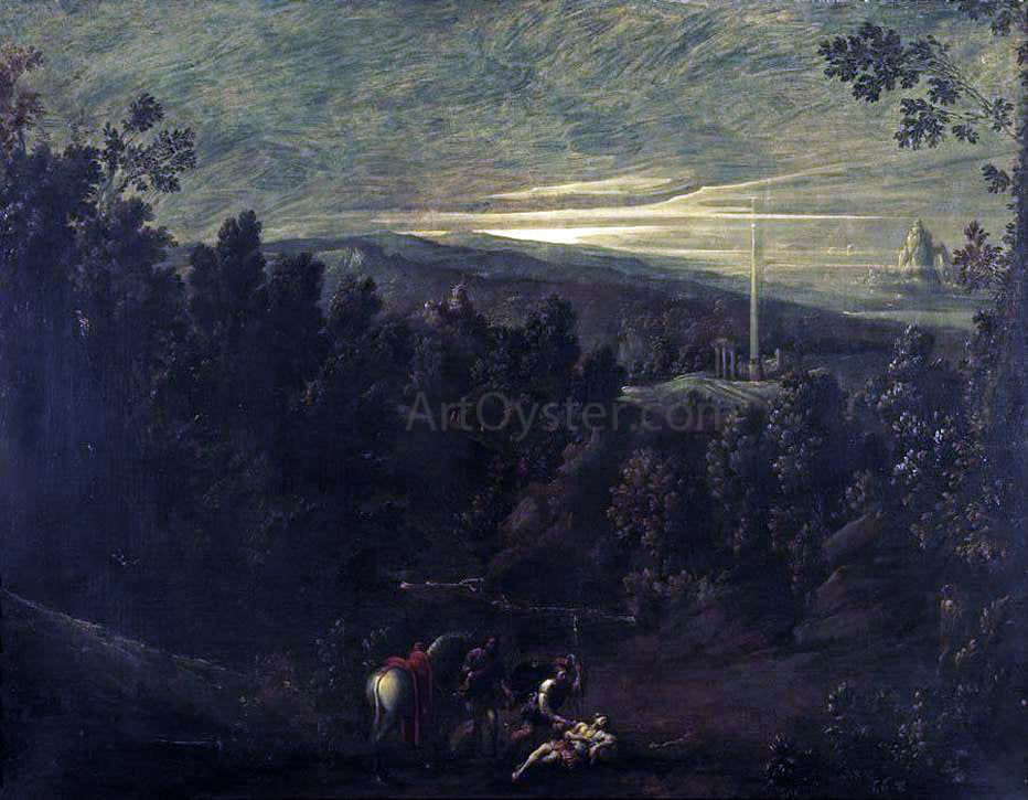  Mastelletta Landscape with the Good Samaritan - Hand Painted Oil Painting