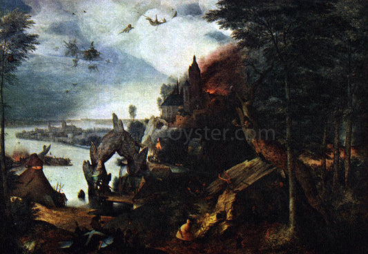  The Elder Pieter Bruegel Landscape with the Temptation of Saint Anthony - Hand Painted Oil Painting