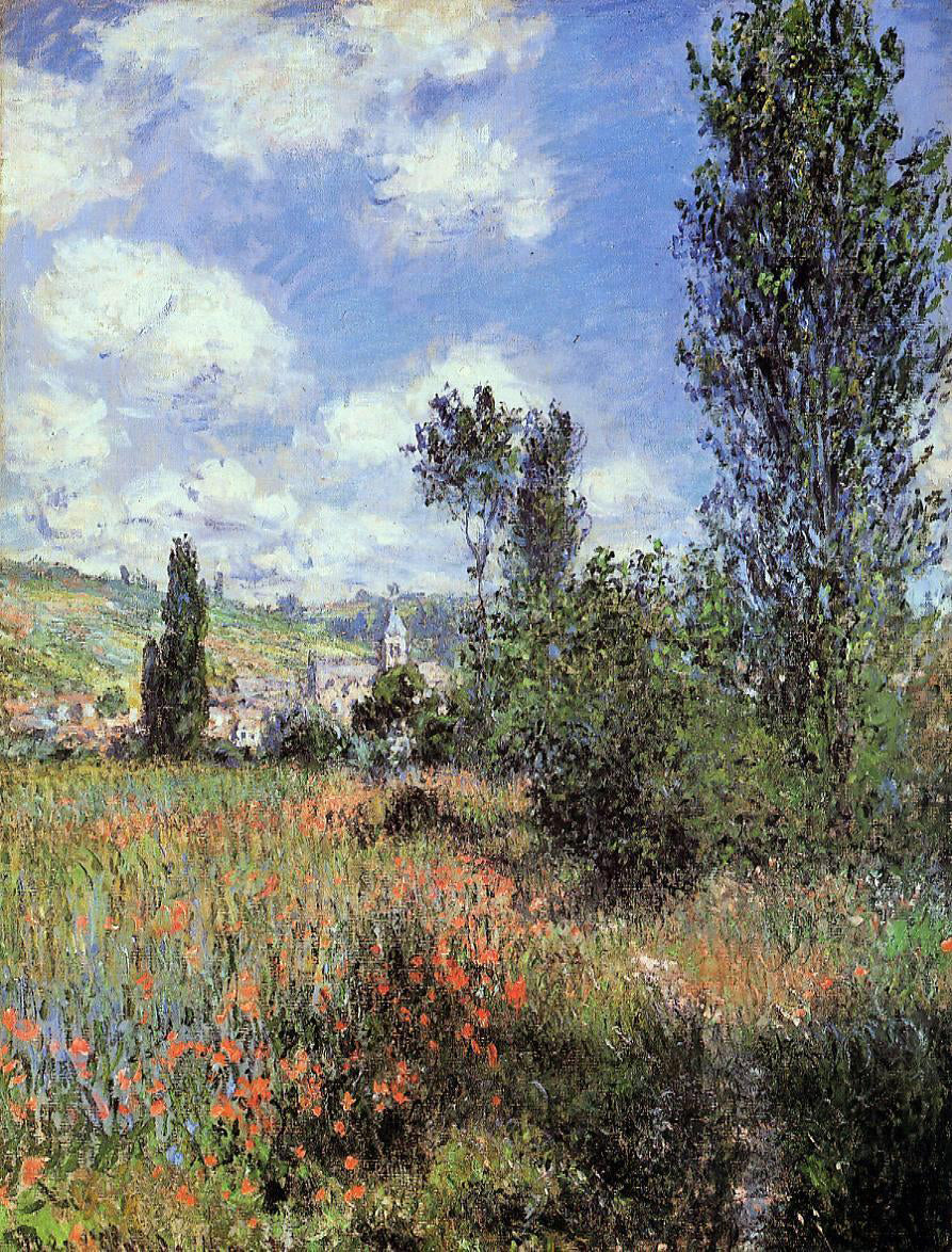  Claude Oscar Monet Lane in the Poppy Fields, Ile Saint-Martin - Hand Painted Oil Painting
