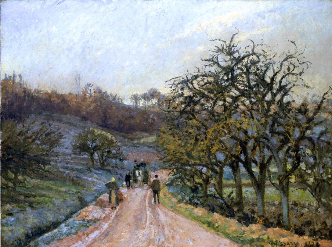  Camille Pissarro Lane of Apple Trees near Osny, Pontoise - Hand Painted Oil Painting