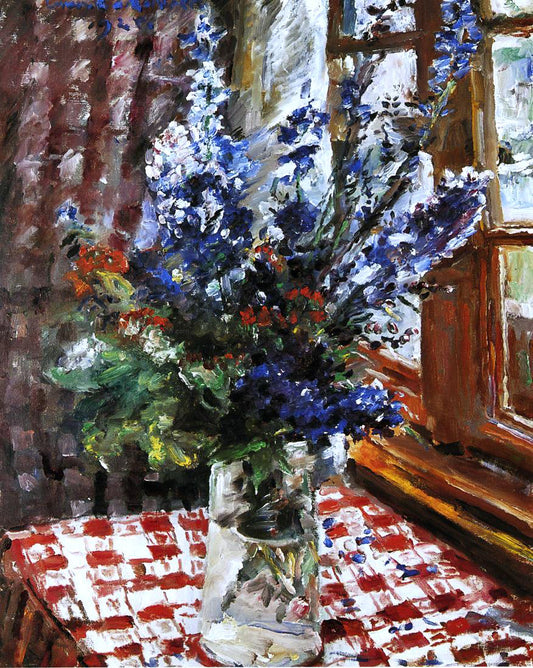  Lovis Corinth Larkspur - Hand Painted Oil Painting