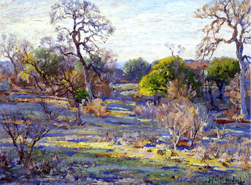  Julian Onderdonk Late Afternoon, Alamo Heights, San Antonio, Texas - Hand Painted Oil Painting