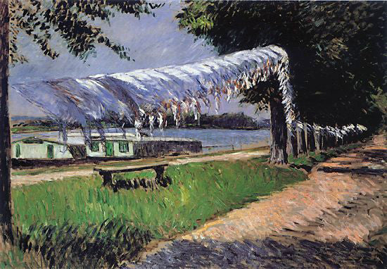  Gustave Caillebotte Laundry Drying - Hand Painted Oil Painting