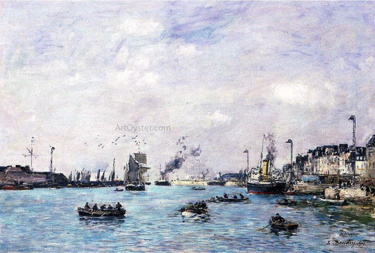  Eugene-Louis Boudin Le Havre, the Outer Harbor - Hand Painted Oil Painting