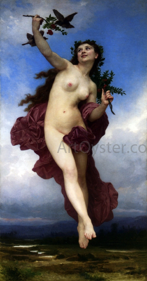  William Adolphe Bouguereau Le Jour - Hand Painted Oil Painting