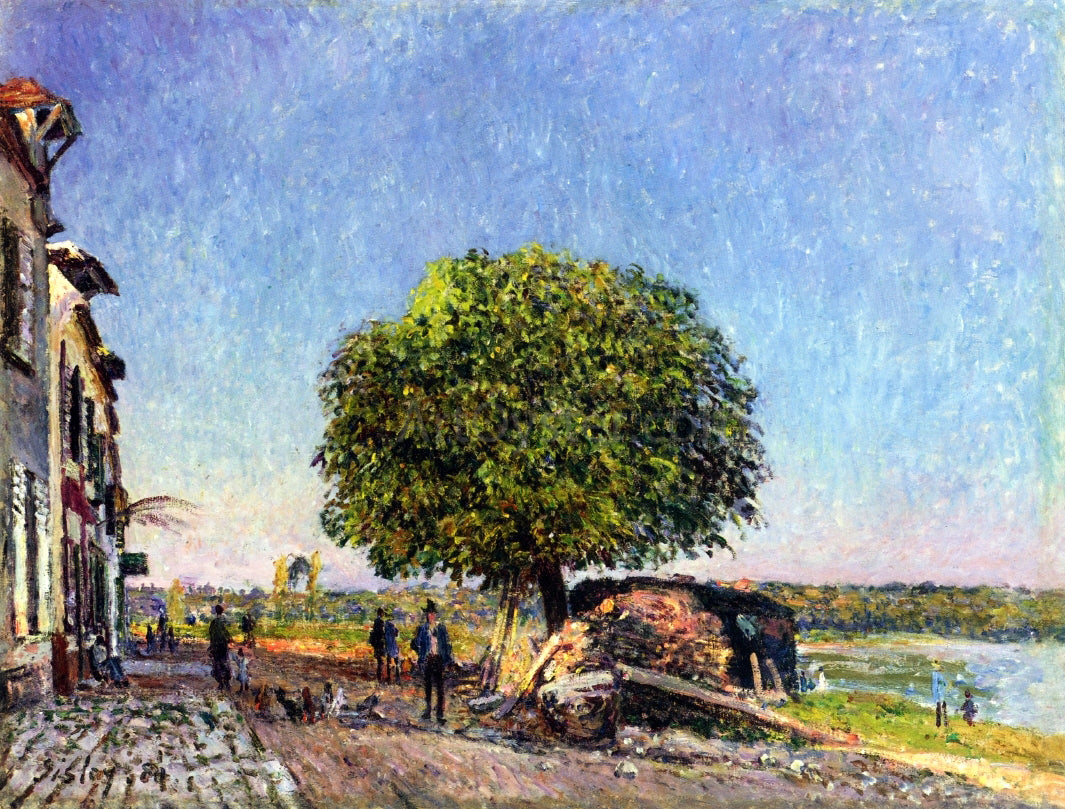  Alfred Sisley Le Marronier a Saint-Mammes - Hand Painted Oil Painting