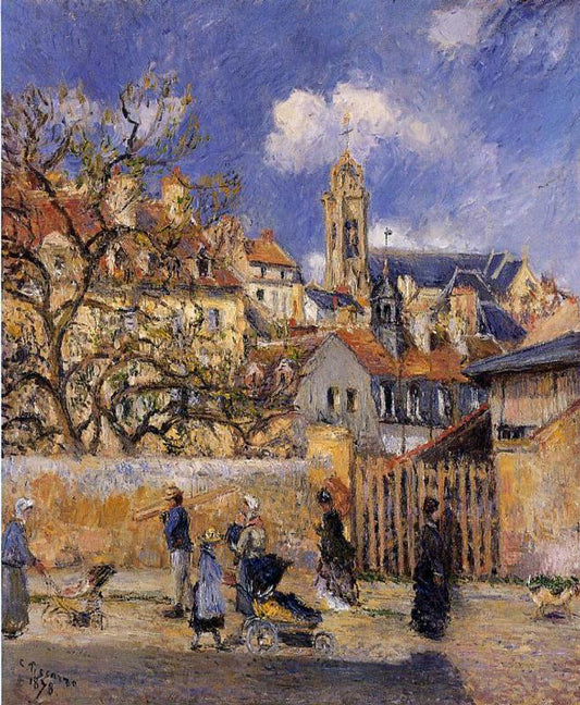  Camille Pissarro Le Parc aux Charrettes, Pontoise - Hand Painted Oil Painting