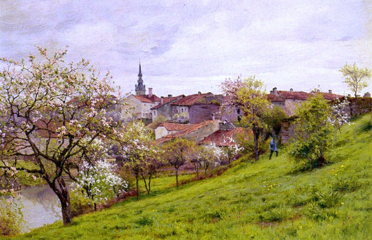  Jean Ferdinand Monchablon Le Printemps, Amiens - Hand Painted Oil Painting