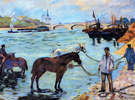  Armand Guillaumin Le Quai de Bercy - Hand Painted Oil Painting