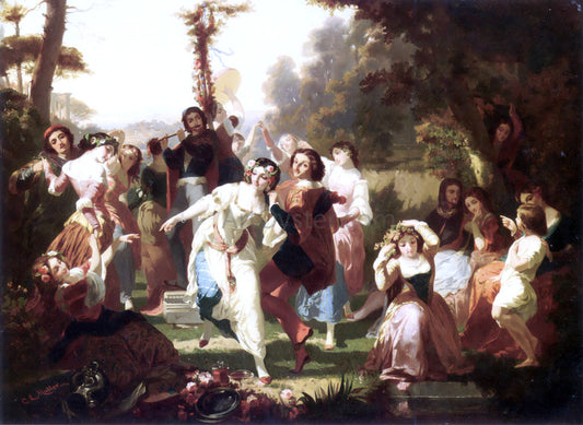  Charles Lucien Muller Le Rond de Mai - Hand Painted Oil Painting
