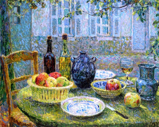  Henri Le Sidaner Le Table de Pierre, Gerberoy - Hand Painted Oil Painting