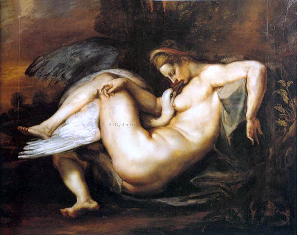  Peter Paul Rubens Leda and Swan - Hand Painted Oil Painting