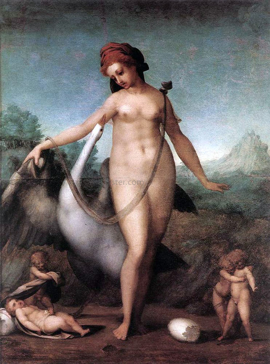  Jacopo Pontormo Leda and the Swan - Hand Painted Oil Painting