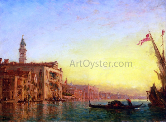  Felix Ziem L'entrae du grand canal - Hand Painted Oil Painting