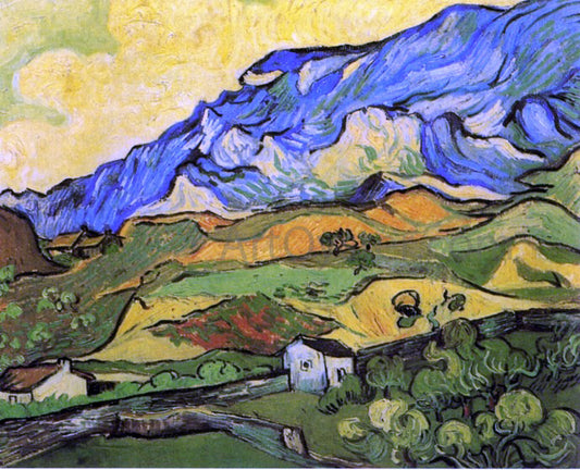  Vincent Van Gogh Les Alpilles, Mountain Landscape near South-Reme - Hand Painted Oil Painting