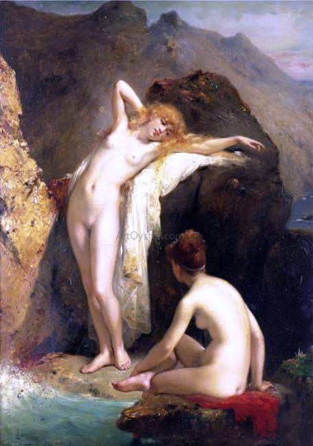  Pierre Joseph Coomans Les Baigneuses - Hand Painted Oil Painting