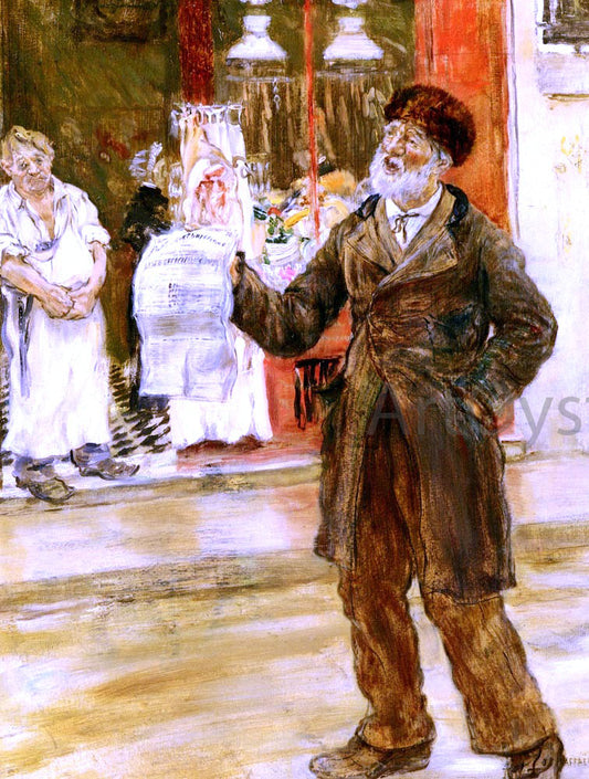  Jean-Francois Raffaelli Les Petits Metiers De Paris: Le Crieur Public - Hand Painted Oil Painting