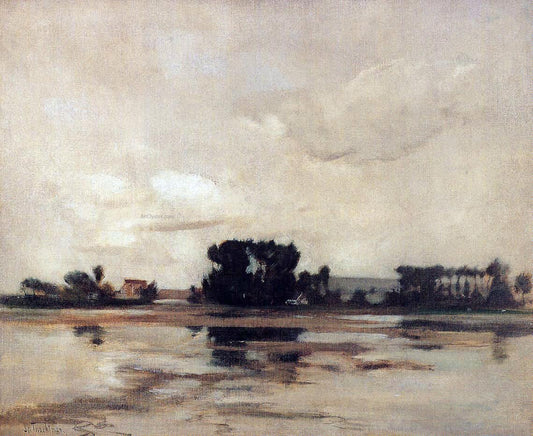  John Twachtman L'Etang (also known as The Pond) - Hand Painted Oil Painting