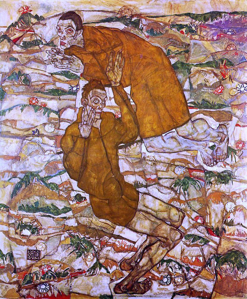  Egon Schiele Levitation - Hand Painted Oil Painting