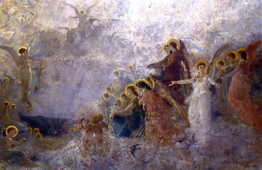  Carl Gutherz Light of the Incarnation - Hand Painted Oil Painting