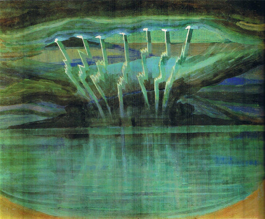  Mikalojus Ciurlionis Lightning - Hand Painted Oil Painting