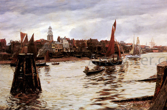  Charles Napier Hemy Limehouse - Hand Painted Oil Painting