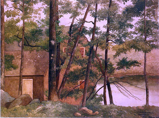  Ellen Robbins Lincoln Boat House, Sandy Pond - Hand Painted Oil Painting