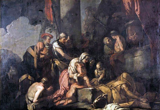  Giulio Carpioni Liriope Bringing Narcissus before Tiresias - Hand Painted Oil Painting