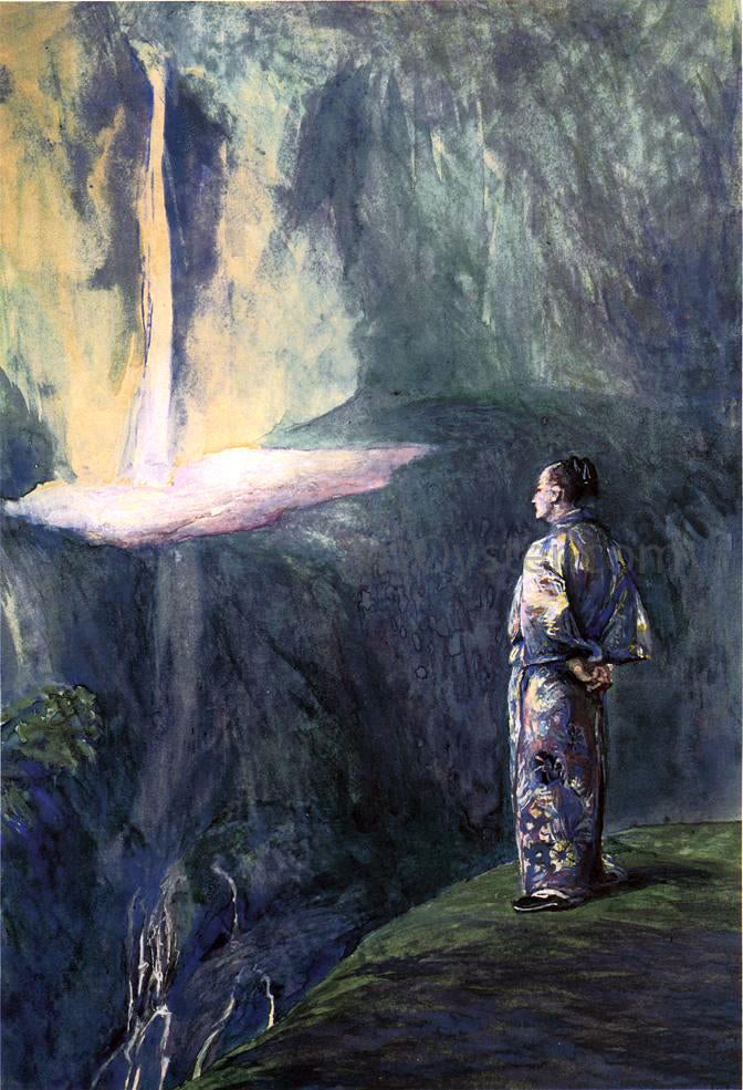  John La Farge Li-Tai-Pe and the Waterfall - Hand Painted Oil Painting