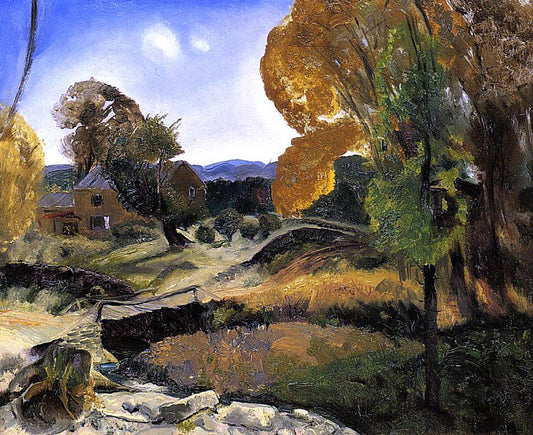  George Wesley Bellows Little Bridge, Woodstock - Hand Painted Oil Painting