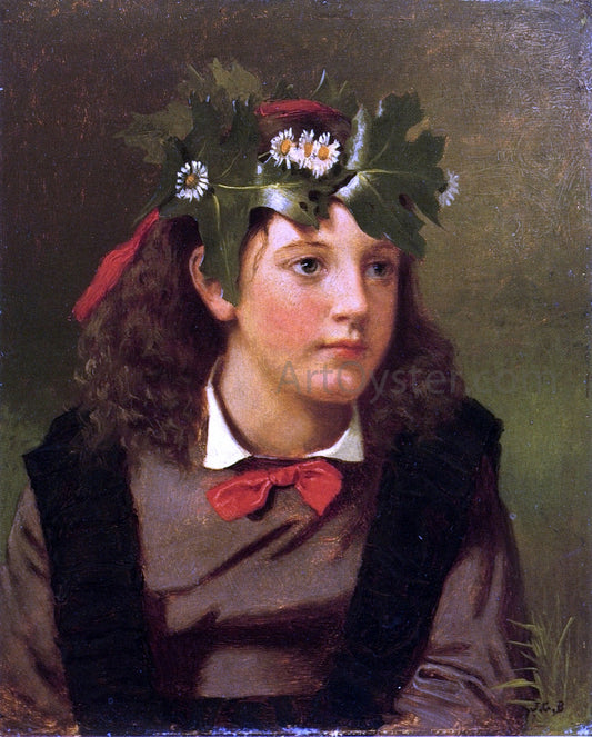  John George Brown Little Miss Autumn - Hand Painted Oil Painting