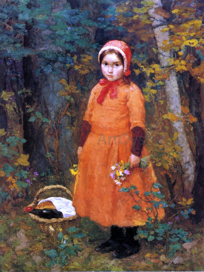  Gari Melchers Little Red Riding Hood - Hand Painted Oil Painting