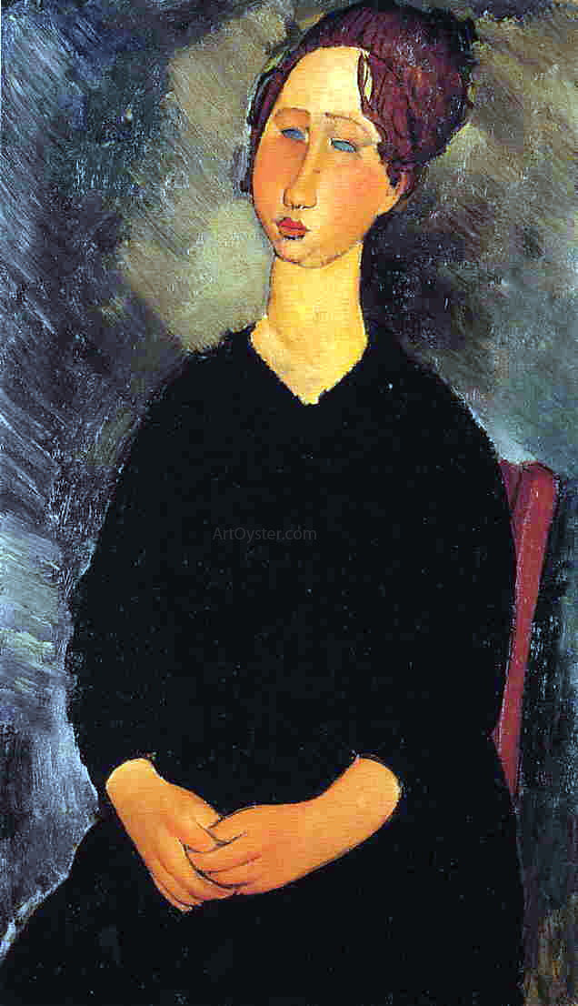  Amedeo Modigliani Little Serving Woman - Hand Painted Oil Painting