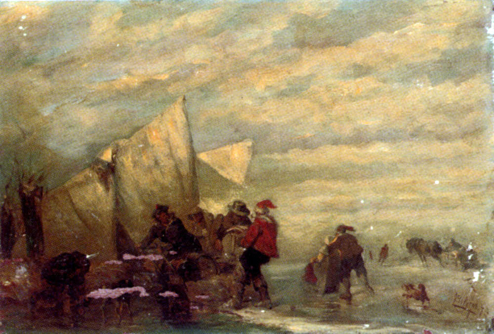  Carl Hilgers Loading Cargo on the Beach - Hand Painted Oil Painting