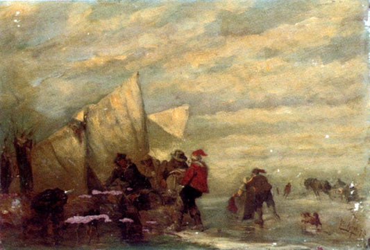  Carl Hilgers Loading Cargo on the Beach - Hand Painted Oil Painting