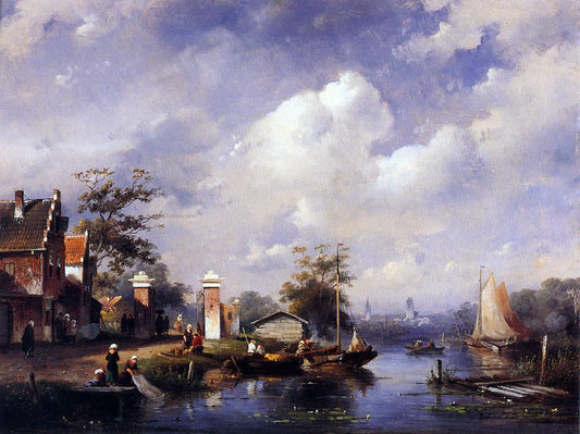  Charles Joseph Leickert Lomer - Hand Painted Oil Painting