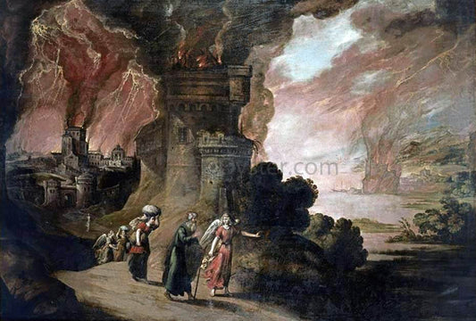  Juan De la Corte Lot and His Daughters - Hand Painted Oil Painting
