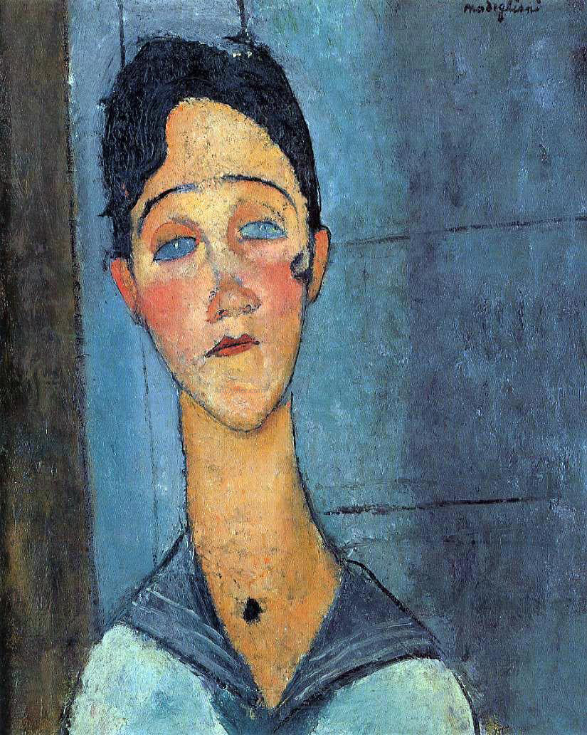 Amedeo Modigliani Louise - Hand Painted Oil Painting