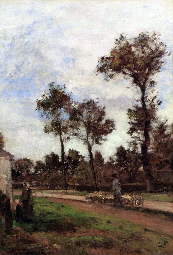  Camille Pissarro Louviciennes - Hand Painted Oil Painting