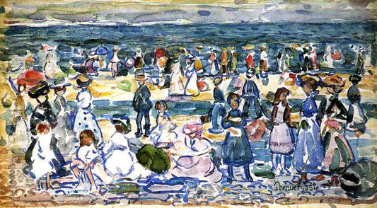  Maurice Prendergast Low Tide, Revere Beach - Hand Painted Oil Painting
