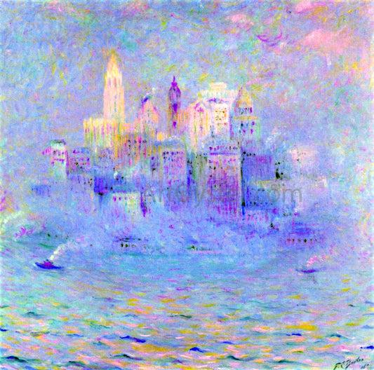  Theodore Earl Butler Lower Manhattan - Hand Painted Oil Painting