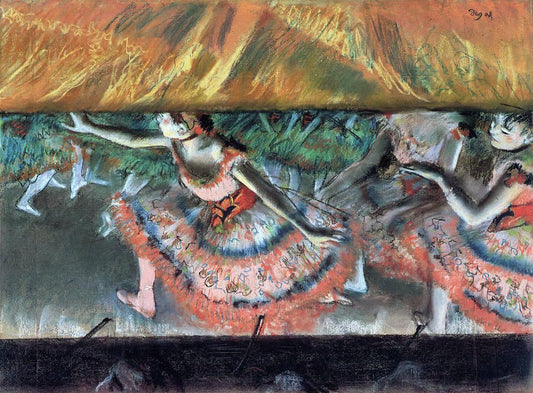  Edgar Degas Lowering the Curtain - Hand Painted Oil Painting