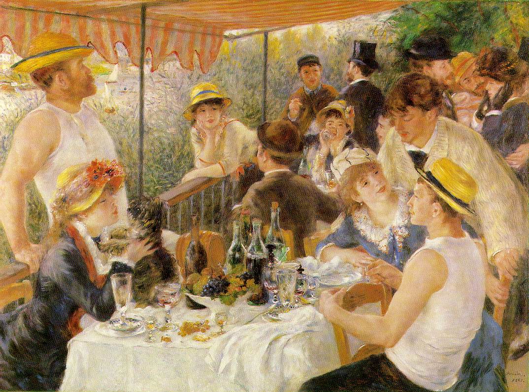  Pierre Auguste Renoir Luncheon on the Boating Party - Hand Painted Oil Painting