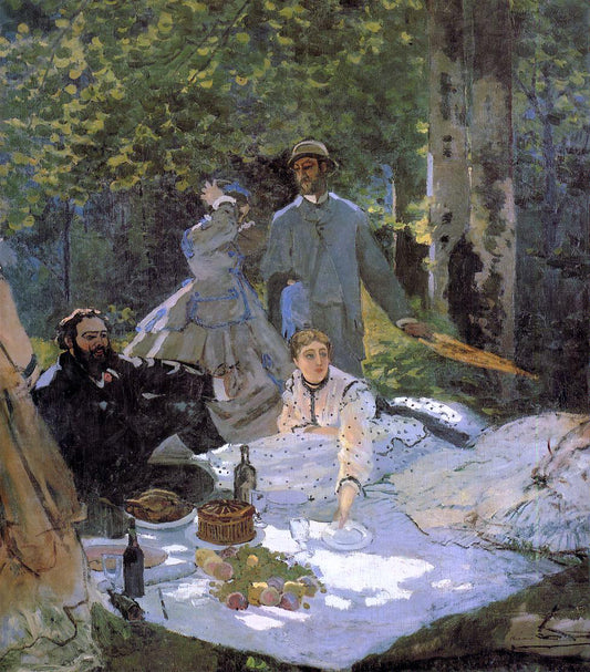 Claude Oscar Monet Luncheon on the Grass, Center Panel - Hand Painted Oil Painting