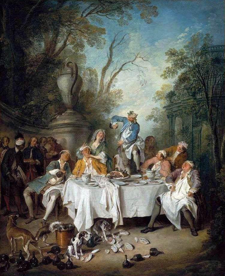  Nicolas Lancret Luncheon Party in a Park - Hand Painted Oil Painting