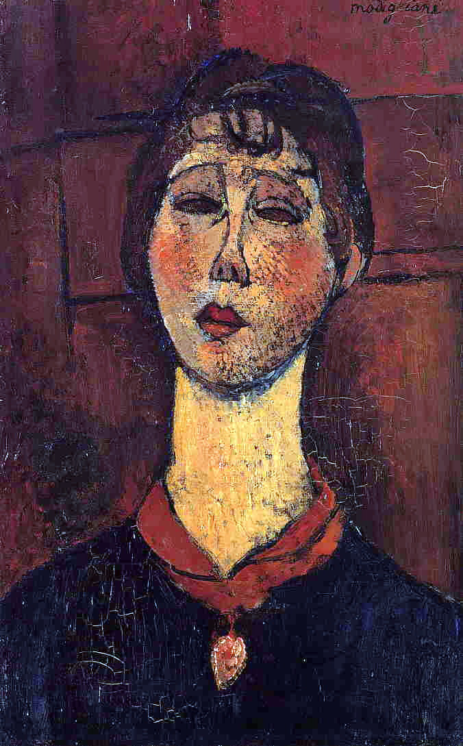  Amedeo Modigliani Madame Dorival - Hand Painted Oil Painting