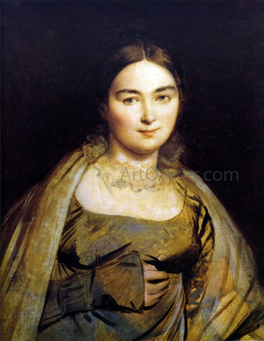  Jean-Auguste-Dominique Ingres Madeleine Ingres, nee Chapelle - Hand Painted Oil Painting